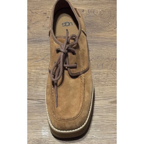 Ugg CityFunc Platform Shoes (11) Chestnut Suede Water Resist Women's NWOTLace-Up - Picture 3 of 10